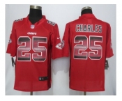 2015 new nike kansas city chiefs #25 charles red strobe jerseys[limited]