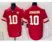 Men’s Kansas City Chiefs #10 Emmett Johnson Red 2026 Vapor Untouchable Limited Stitched Football Jersey Men’s Kansas City Chiefs #10 Emmett Johnson Red 2026 Vapor Untouchable Limited Stitched Football Jersey