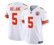 Men’s Kansas City Chiefs #5 Mansoor Delane White 2026 Draft F.U.S.E. Vapor Untouchable Limited Football Stitched Jersey Men’s Kansas City Chiefs #5 Mansoor Delane White 2026 Draft F.U.S.E. Vapor Untouchable Limited Football Stitched Jersey