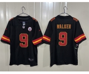 Men’s Kansas City Chiefs #9 Kenneth Walker III Black 2026 Vapor Untouchable Limited Stitched Football Jersey Men’s Kansas City Chiefs #9 Kenneth Walker III Black 2026 Vapor Untouchable Limited Stitched Football Jersey