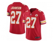 Men's Nike Kansas City Chiefs #27 Larry Johnson Limited Red Rush NFL Jersey