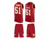 Men's Nike Kansas City Chiefs #51 Frank Zombo Limited Red Tank Top Suit NFL Jersey