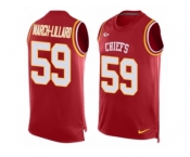 Men's Nike Kansas City Chiefs #59 Justin March-Lillard Limited Red Player Name & Number Tank Top NFL Jersey