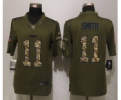 nike nfl jerseys kansas city chiefs #11 smith army green[nike Limited Salute To Service]