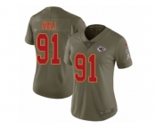 Women Nike Kansas City Chiefs #91 Tamba Hali Limited Olive 2017 Salute to Service NFL Jersey
