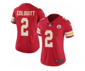 Women's Nike Kansas City Chiefs #2 Dustin Colquitt Limited Red Rush NFL Jersey