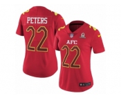 Women's Nike Kansas City Chiefs #22 Marcus Peters Limited Red 2017 Pro Bowl NFL Jersey