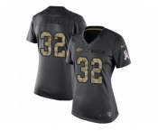 Women's Nike Kansas City Chiefs #32 Spencer Ware Limited Black 2016 Salute to Service NFL Jersey