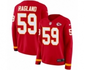 Women's Nike Kansas City Chiefs #59 Reggie Ragland Limited Red Therma Long Sleeve NFL Jersey