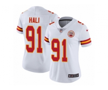 Women's Nike Kansas City Chiefs #91 Tamba Hali Vapor Untouchable Limited White NFL Jersey