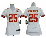 nike women nfl jerseys Kansas City Chiefs #25 Jamaal Charles white[nike]