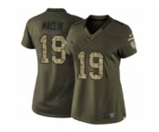 nike women nfl jerseys kansas city chiefs #19 maclin army green[nike Limited Salute To Service][maclin]