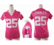 nike women nfl jerseys kansas city chiefs #25 charles pink[draft him ii top]