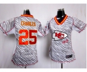 nike women nfl jerseys kansas city chiefs #25 charles[fem fan zebra]
