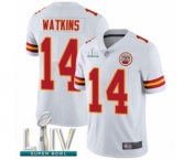 Youth Kansas City Chiefs #14 Sammy Watkins White Vapor Untouchable Limited Player Super Bowl LIV Bound Football Jersey
