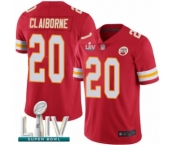 Youth Kansas City Chiefs #20 Morris Claiborne Red Team Color Vapor Untouchable Limited Player Super Bowl LIV Bound Football Jersey