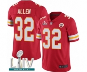 Youth Kansas City Chiefs #32 Marcus Allen Red Team Color Vapor Untouchable Limited Player Super Bowl LIV Bound Football Jersey