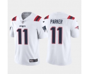 Men's New England Patriots #11 DeVante Parker White Vapor Untouchable Limited Stitched Jersey
