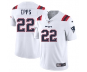 Men's New England Patriots #22 Marcus Epps White 2025 Vapor Limited Football Stitched Jersey