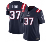 Men's New England Patriots #37 Parker Romo Navy 2025 F.U.S.E. Vapor Limited Football Stitched Jersey