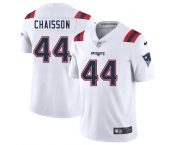 Men's New England Patriots #44 K'Lavon Chaisson White 2025 Vapor Limited Football Stitched Jersey