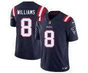 Men's New England Patriots #8 Kyle Williams Navy 2026 F.U.S.E. Vapor Limited Football Stitched Jersey Men's New England Patriots #8 Kyle Williams Navy 2026 F.U.S.E. Vapor Limited Football Stitched Jersey