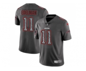 Nike New England Patriots #11 Julian Edelman Gray Static Men NFL Vapor Untouchable Limited Jersey