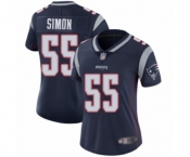 Women's New England Patriots #55 John Simon Navy Blue Team Color Vapor Untouchable Limited Player Football Jersey