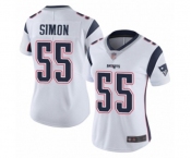 Women's New England Patriots #55 John Simon White Vapor Untouchable Limited Player Football Jersey