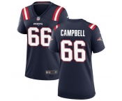 Womens New England Patriots #66 Will Campbell Nike Navy Limited Jersey