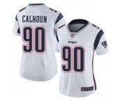 Women's New England Patriots #90 Shilique Calhoun White Vapor Untouchable Limited Player Football Jersey