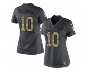 Women's Nike New England Patriots #10 Jimmy Garoppolo Limited Black 2016 Salute to Service NFL Jersey