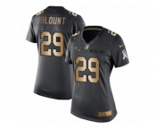 Women's Nike New England Patriots #29 LeGarrette Blount Limited Black Gold Salute to Service NFL Jersey