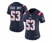 Women's Nike New England Patriots #53 Kyle Van Noy Limited Navy Blue Rush NFL Jersey