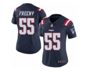 Women's Nike New England Patriots #55 Jonathan Freeny Limited Navy Blue Rush NFL Jersey