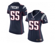 Women's Nike New England Patriots #55 Jonathan Freeny Limited Navy Blue Team Color NFL Jersey