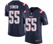 Youth New England Patriots #55 John Simon Limited Navy Blue Rush Vapor Untouchable Football Jersey