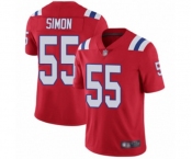 Youth New England Patriots #55 John Simon Red Alternate Vapor Untouchable Limited Player Football Jersey