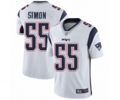 Youth New England Patriots #55 John Simon White Vapor Untouchable Limited Player Football Jersey
