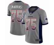 Youth New England Patriots #75 Ted Karras Limited Gray Rush Drift Fashion Football Jersey