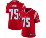 Youth New England Patriots #75 Ted Karras Limited Red Inverted Legend Football Jersey