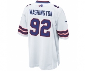 Men's Nike Buffalo Bills #92 Adolphus Washington Game White NFL Jersey