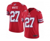 Men Nike Buffalo Bills #27 TreDavious White Elite Red Rush Vapor Untouchable NFL Jersey