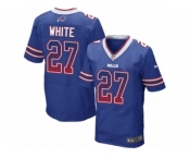 Men Nike Buffalo Bills #27 TreDavious White Elite Royal Blue Home Drift Fashion NFL Jersey