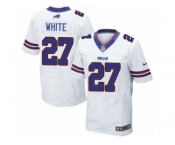 Men Nike Buffalo Bills #27 TreDavious White Elite White NFL Jersey