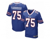 Men Nike Buffalo Bills #75 Eddie Yarbrough Elite Royal Blue Team Color NFL Jersey