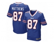 Men Nike Buffalo Bills #87 Jordan Matthews Elite Royal Blue Team Color NFL Jersey