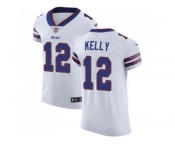 Nike Buffalo Bills #12 Jim Kelly White Men Stitched NFL Vapor Untouchable Elite Jersey