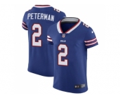 Nike Buffalo Bills #2 Nathan Peterman Royal Blue Team Color Men Stitched NFL Vapor Untouchable Elite Jersey