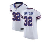 Nike Buffalo Bills #32 O. J. Simpson White Men Stitched NFL Vapor Untouchable Elite Jersey
